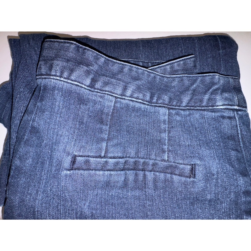 Ellen Tracy Womens Wide Leg Denim Jeans Dark Wash Size 6 - Picture 9 of 10